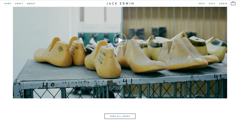 8 Online Shoe S To Inspire Your Ecommerce Site Above We See Them Capitalizing On With Their Super Charming Making Our Shoes When You Click Craft Page This Comes Up